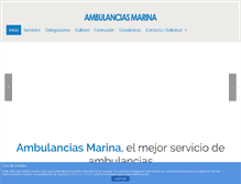 Tablet Screenshot of ambulanciasmarina.es